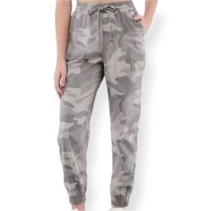 Hollister Camo Joggers, Size Medium, Gray Camo